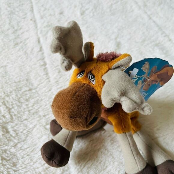 Vintage Disney Big Brother Bear Rutt Moose Hasbro 6” Bear Plush Stuffed Animal - Picture 2 of 5